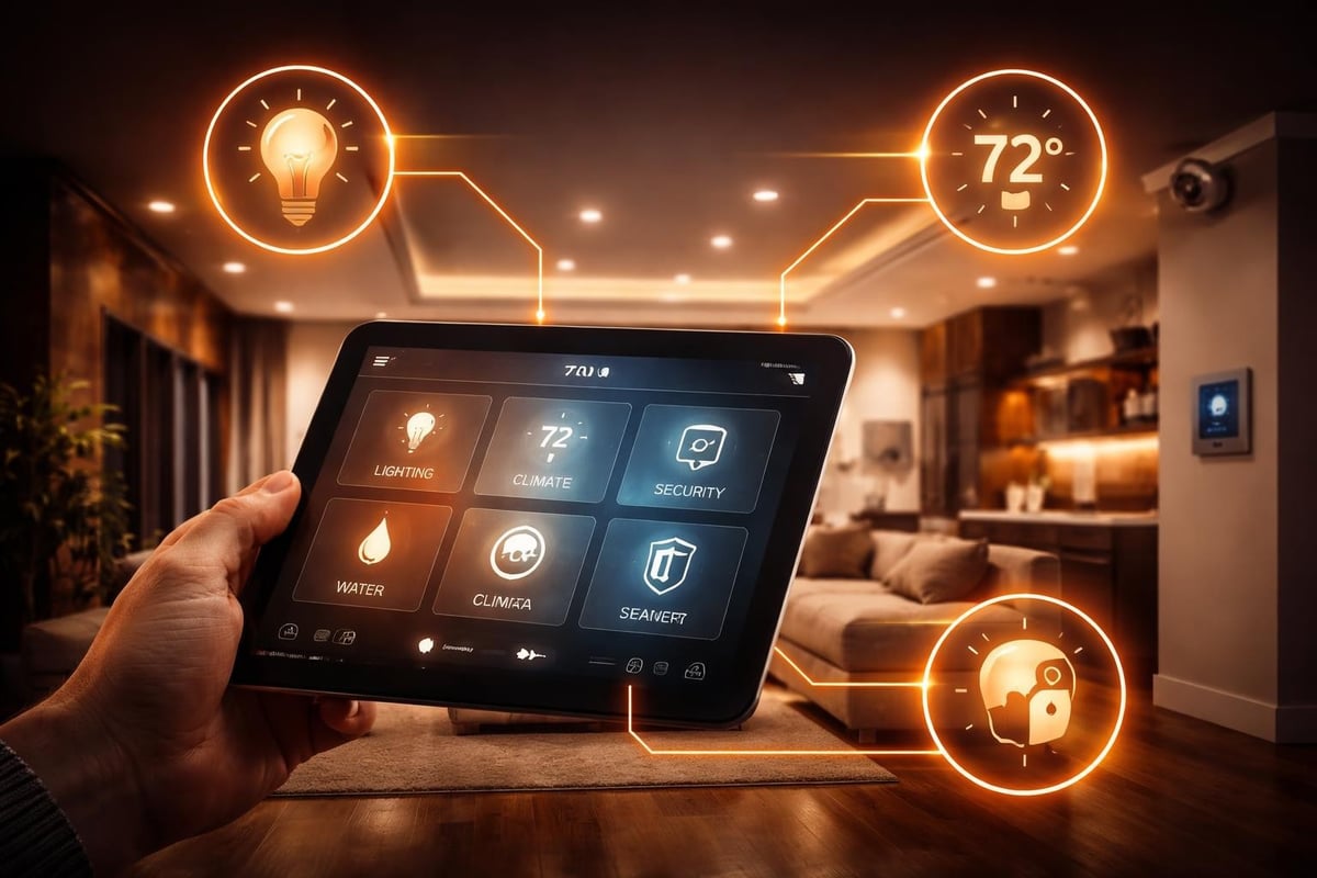 Smart technology components in home renovation