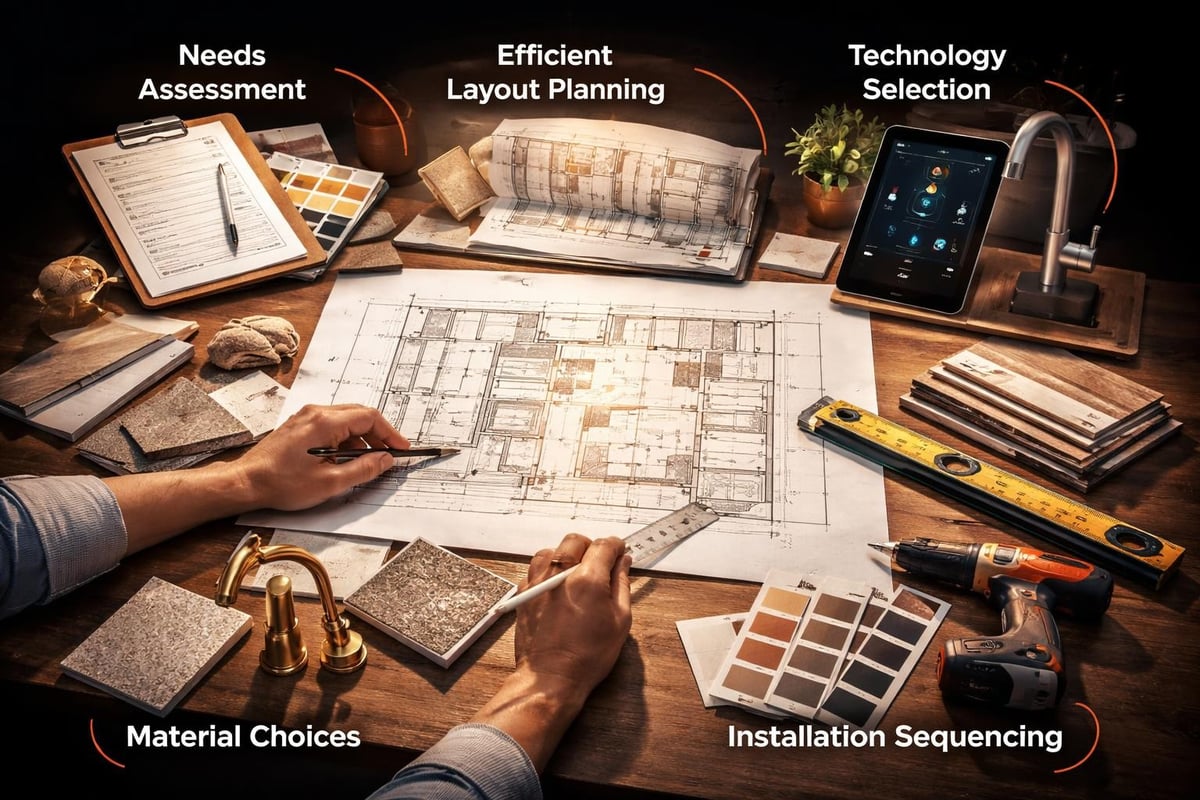 Modern kitchen and bathroom technology