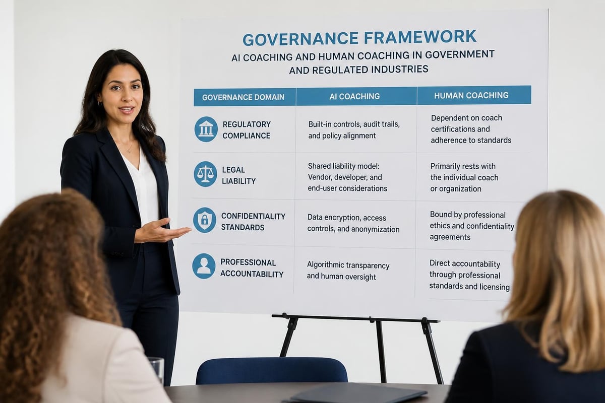 Compliance requirements for executive coaching
