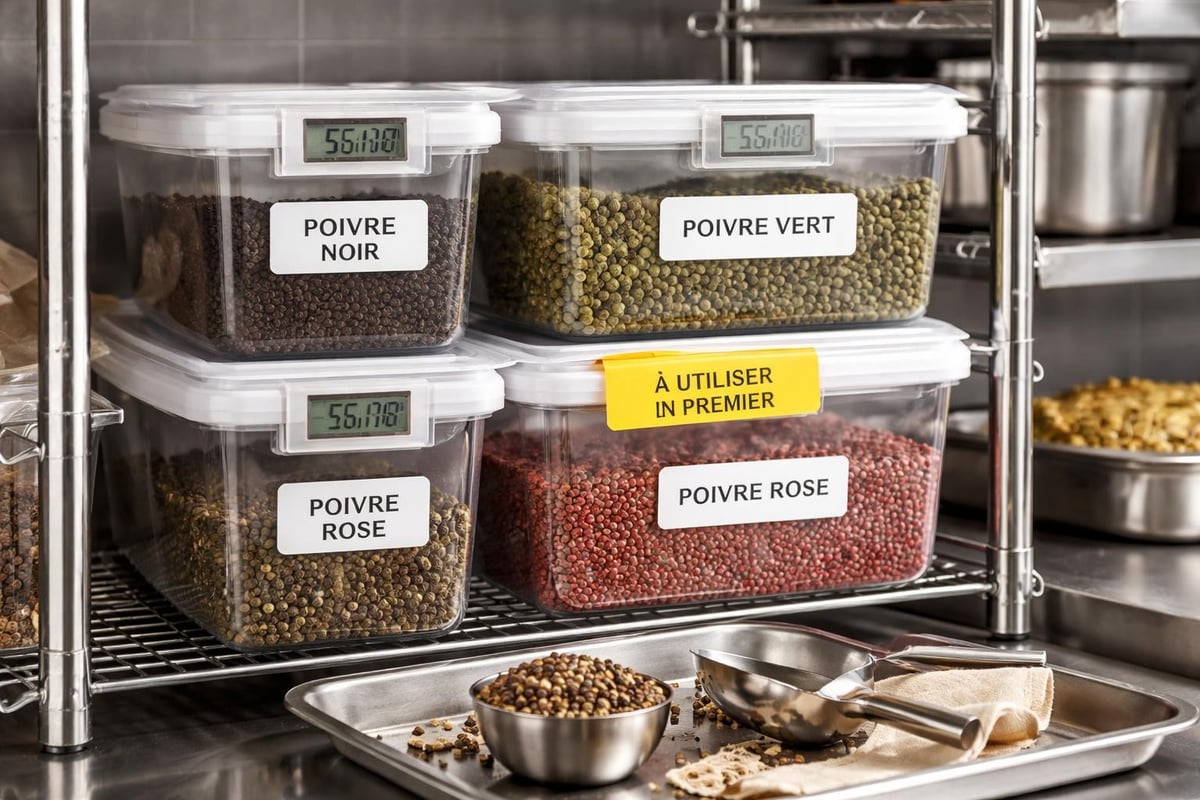 Conservation du 3 poivre