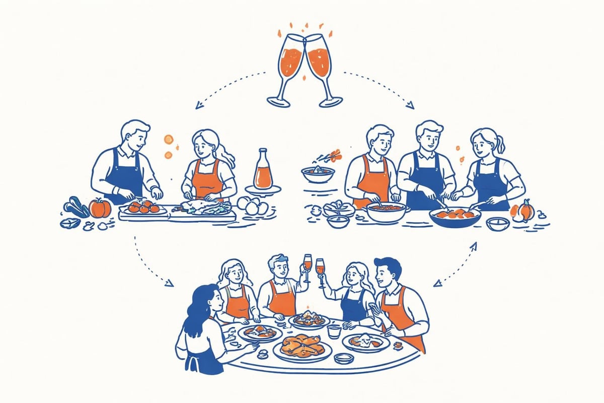 Ablauf eines Gruppenkochkurses