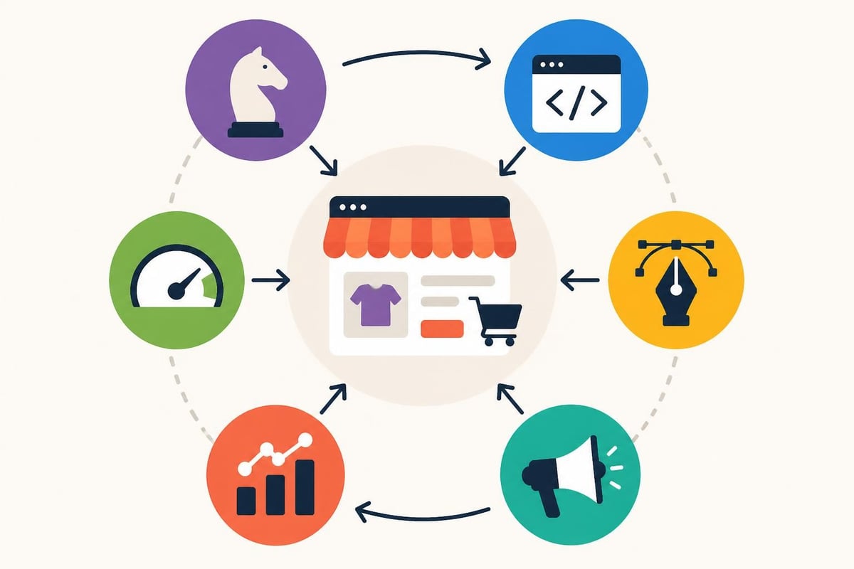 Full service ecommerce components