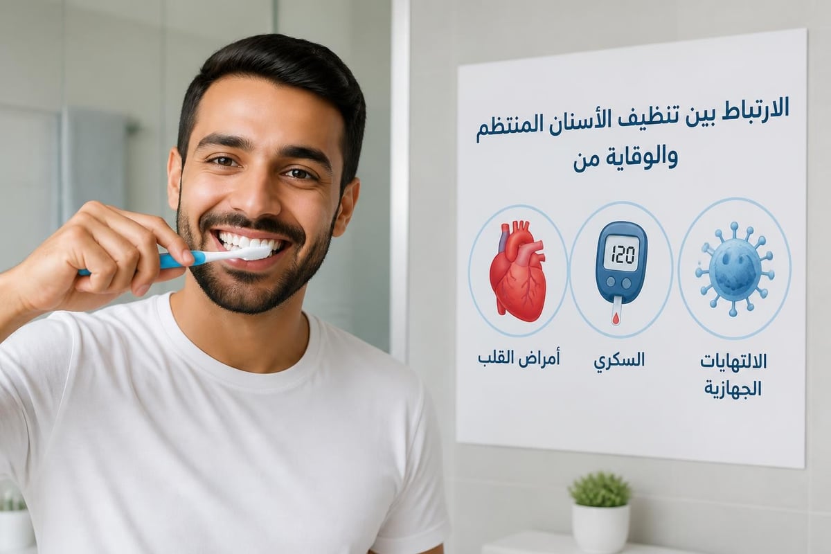 العلاقة بين نظافة الفم والصحة العامة