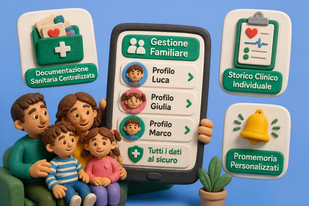 Gestione salute bambini multiprofilo
