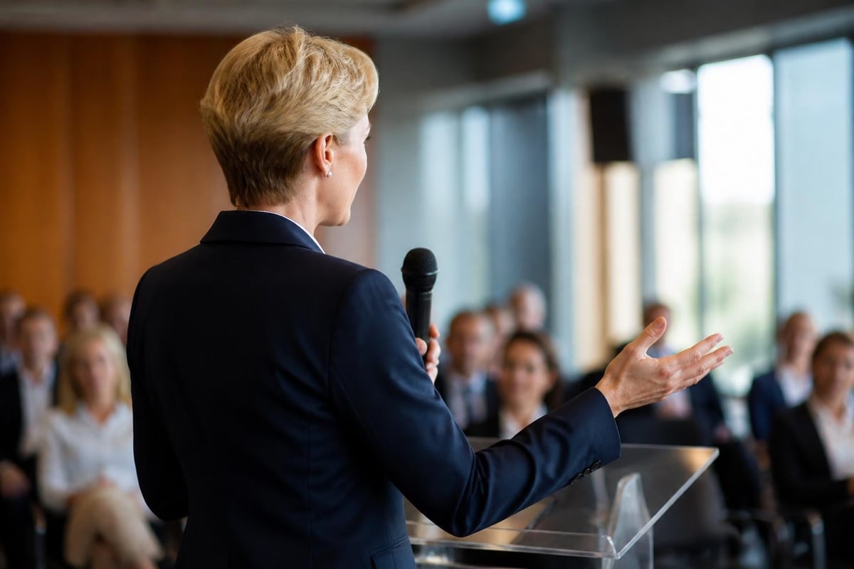 Public speaking training components