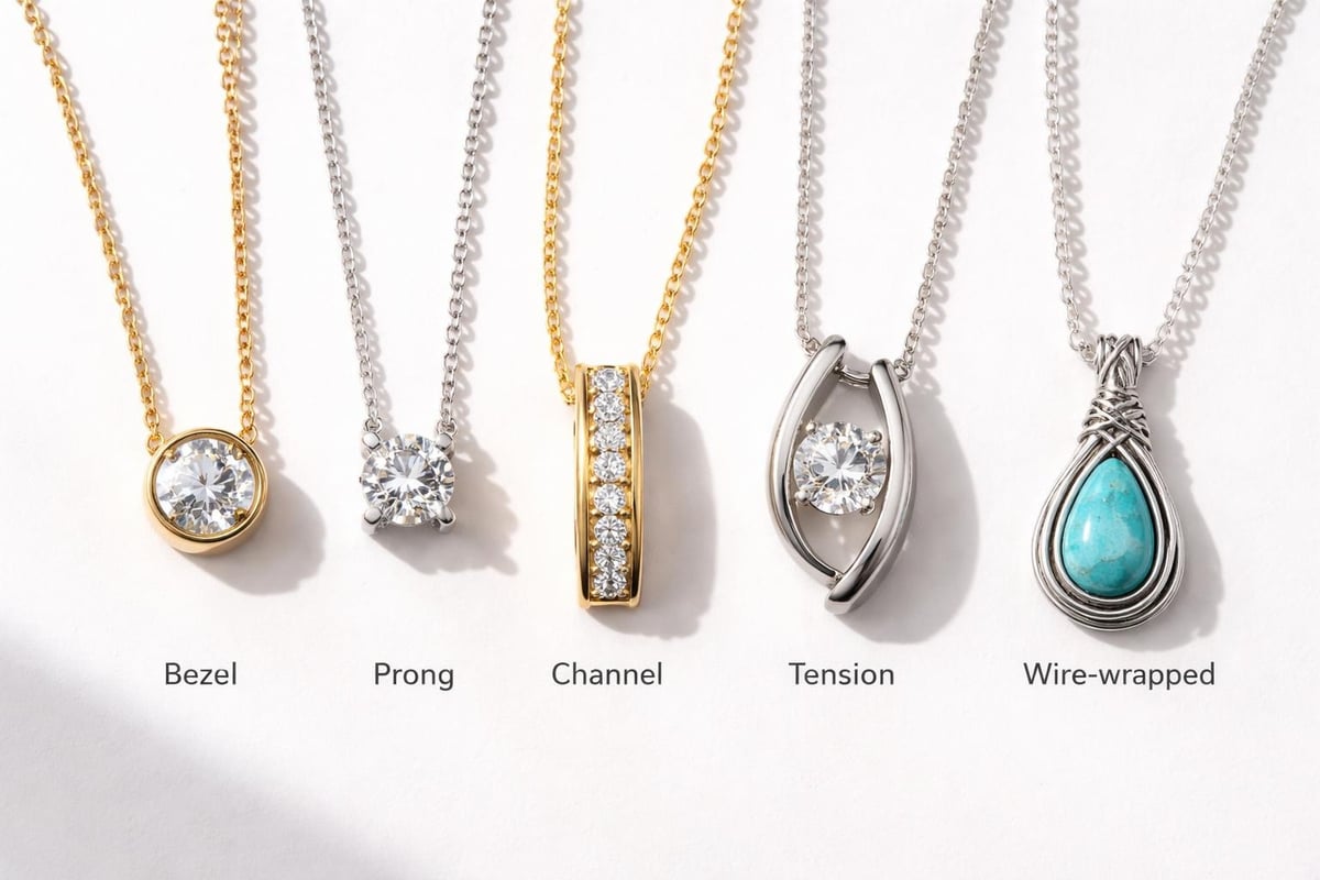 Gemstone setting styles comparison