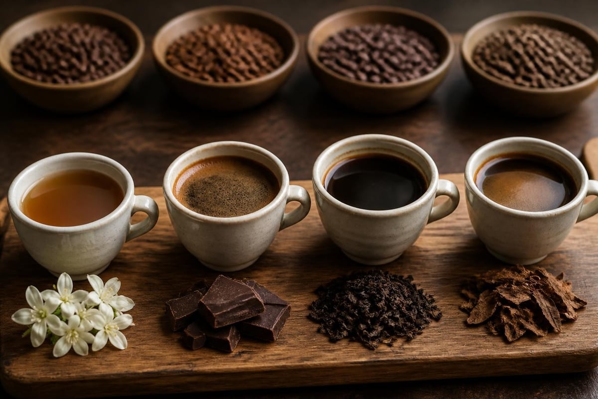 Gourmet coffee flavor profiles
