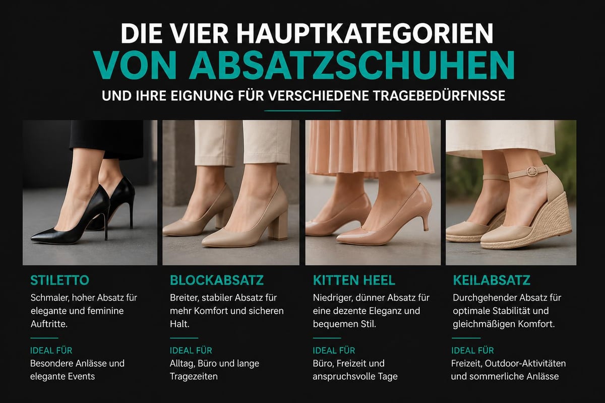 Verschiedene Absatztypen im Vergleich