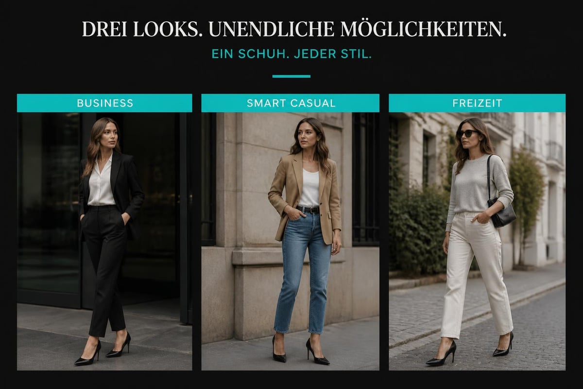 Styling-Optionen für Absatzschuhe