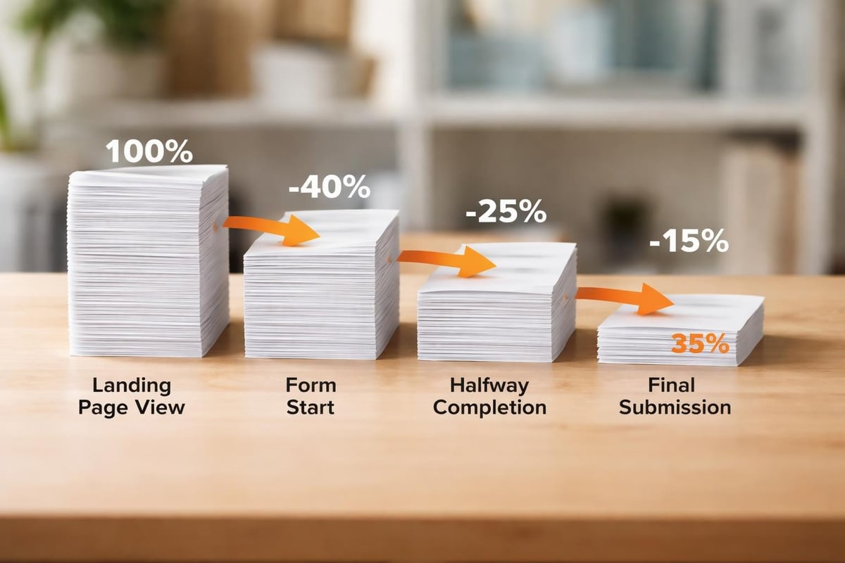 Lead Capture Form Design That Actually Converts Form abandonment funnel