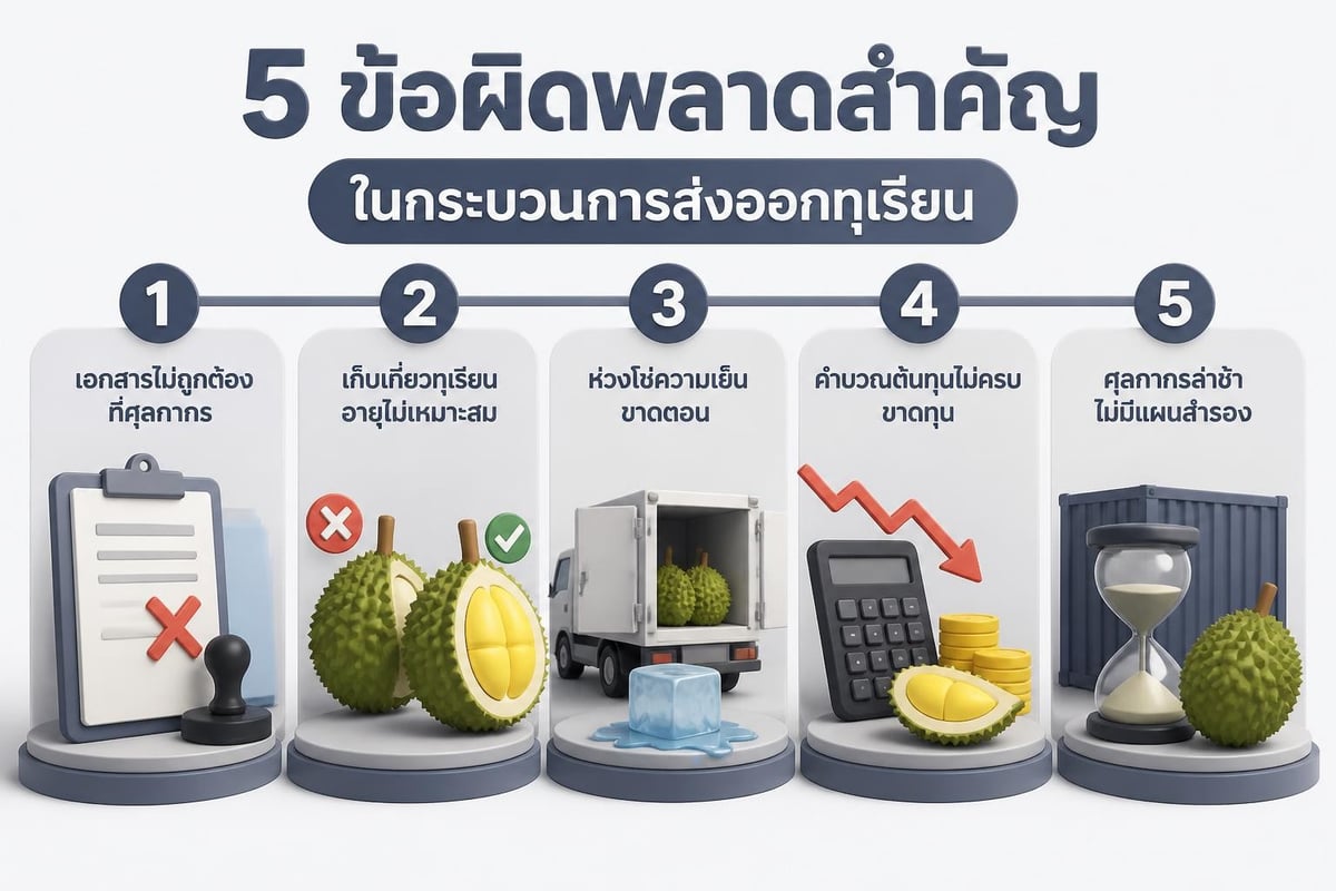 Common durian export mistakes