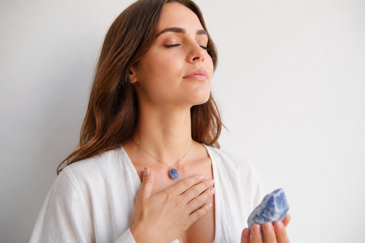 Blue crystal healing properties