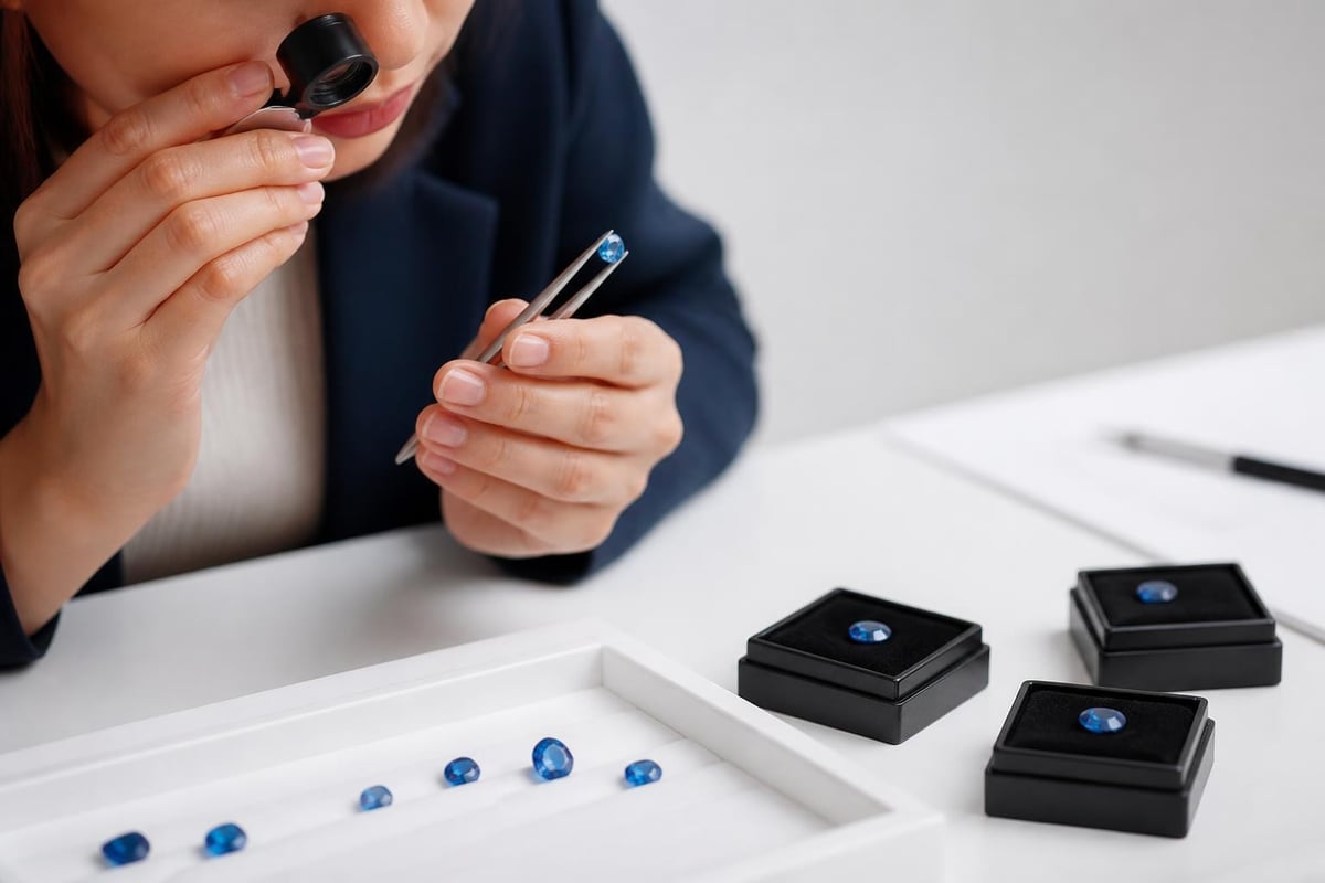 Blue gemstone jewelry selection criteria