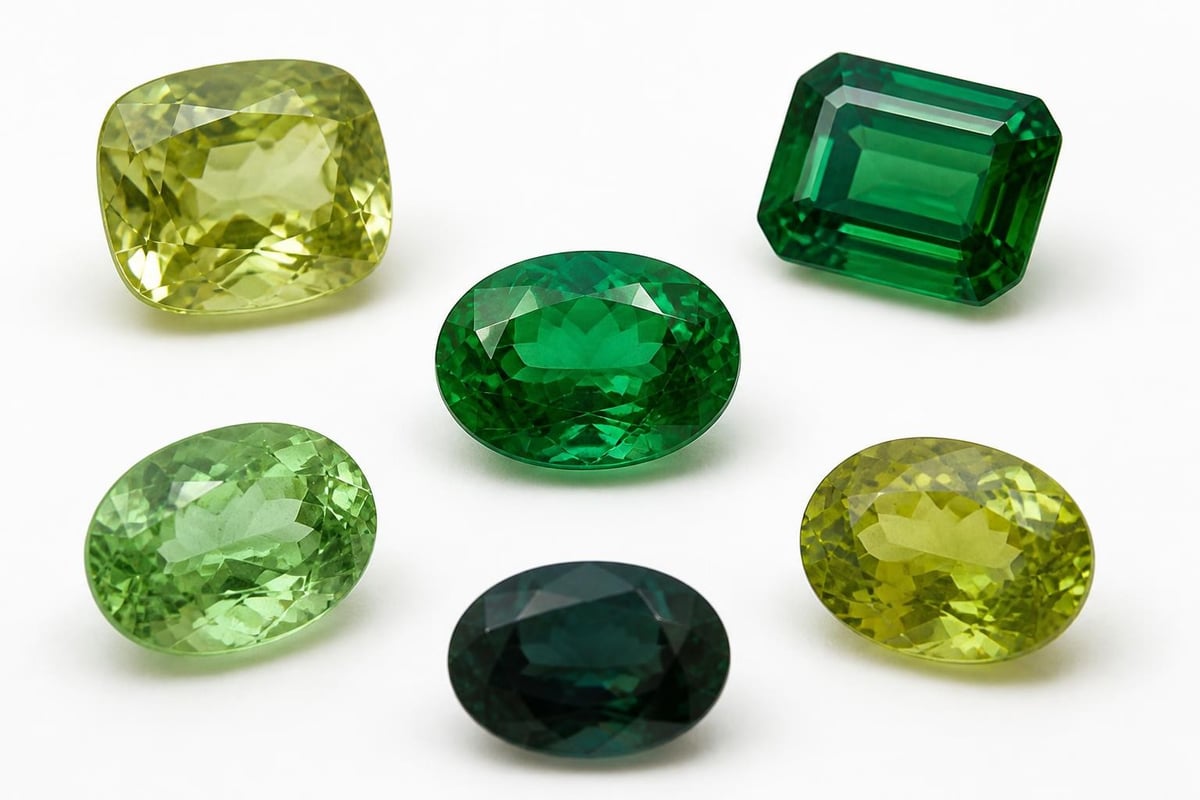 Green gemstone formation process
