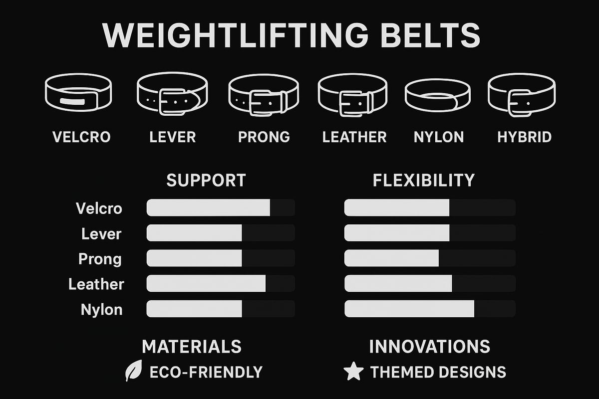 Types of Weightlifting Belts in 2025