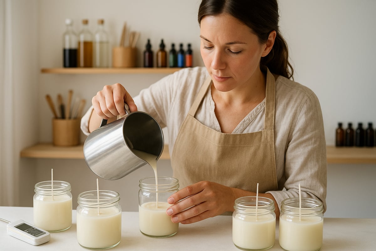 Step-by-Step Wax Pouring Process
