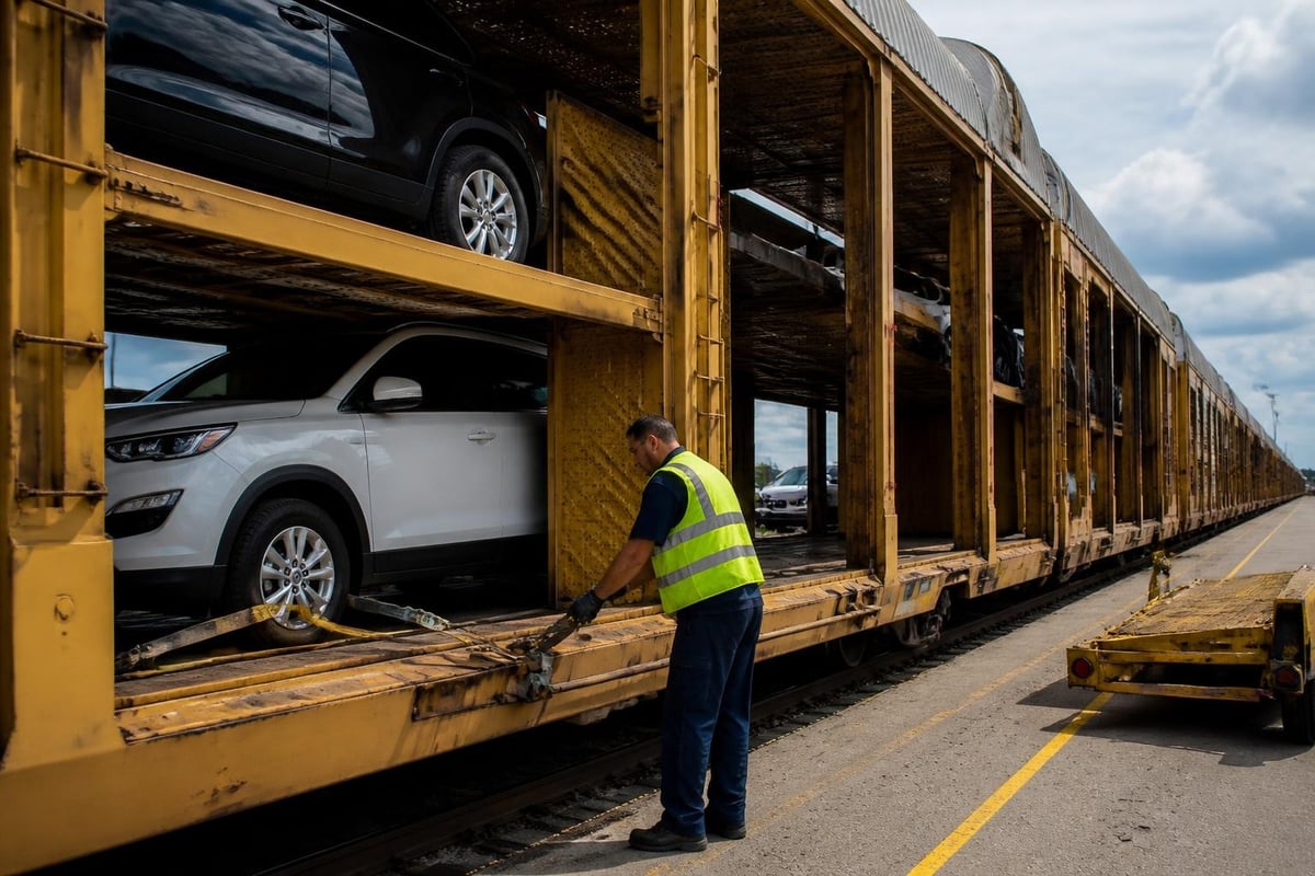 Autorack loading process