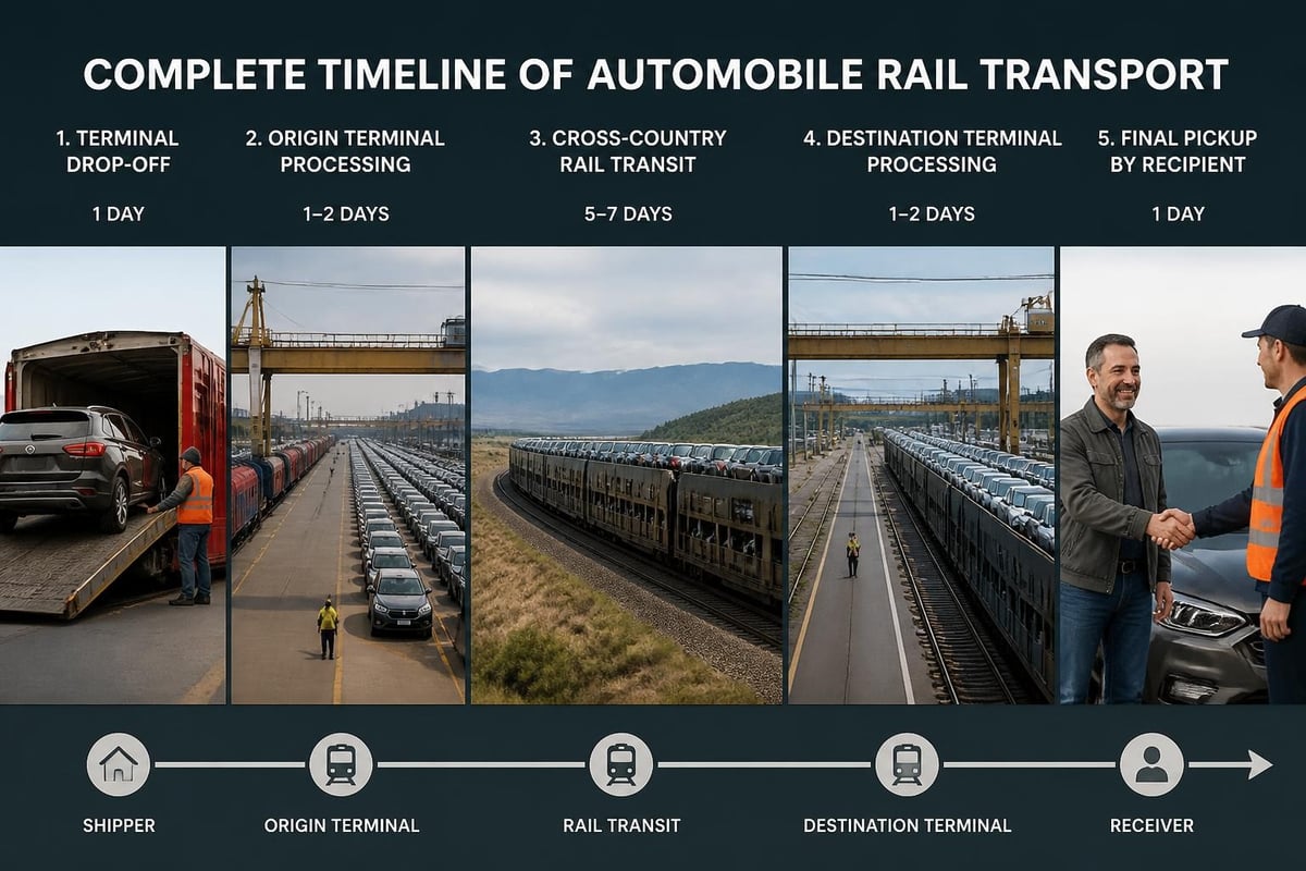 Rail shipping timeline
