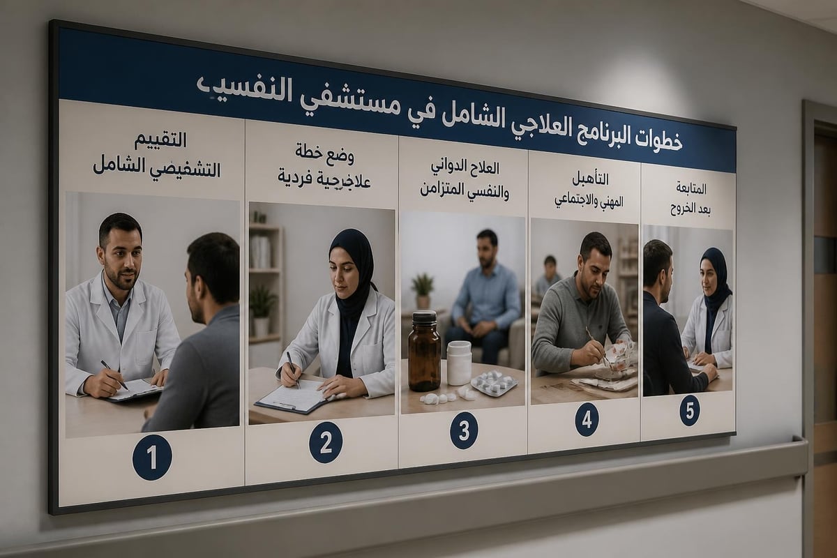 رحلة علاجية متكاملة للمريض النفسي