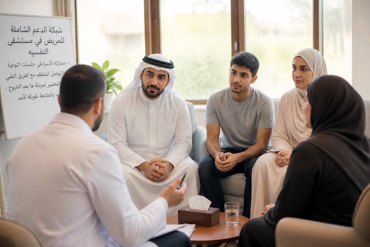 دور العائلة في دعم المريض النفسي