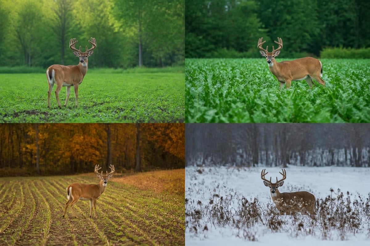 Annual food plot rotation calendar