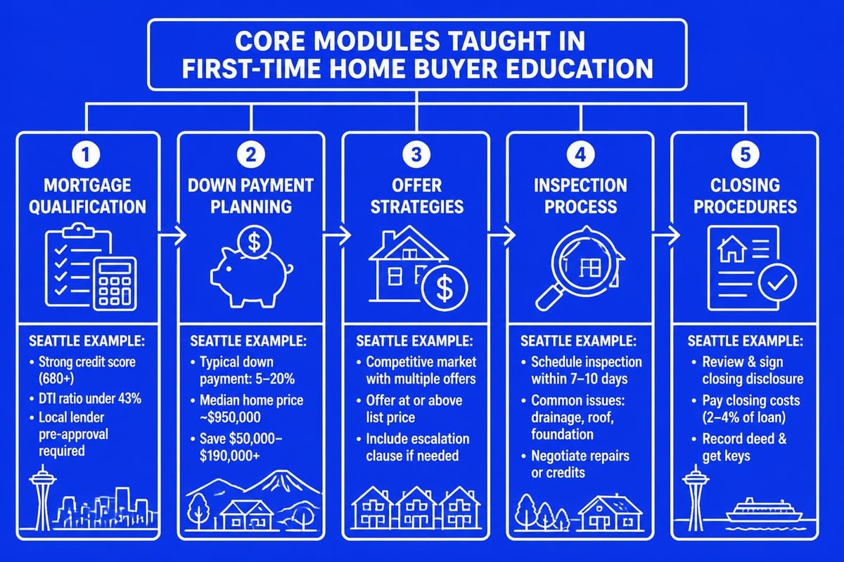 First time home buyer course curriculum components