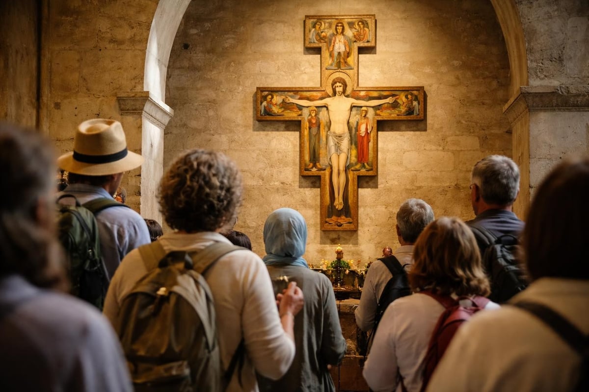 San damiano cross pilgrimage tradition