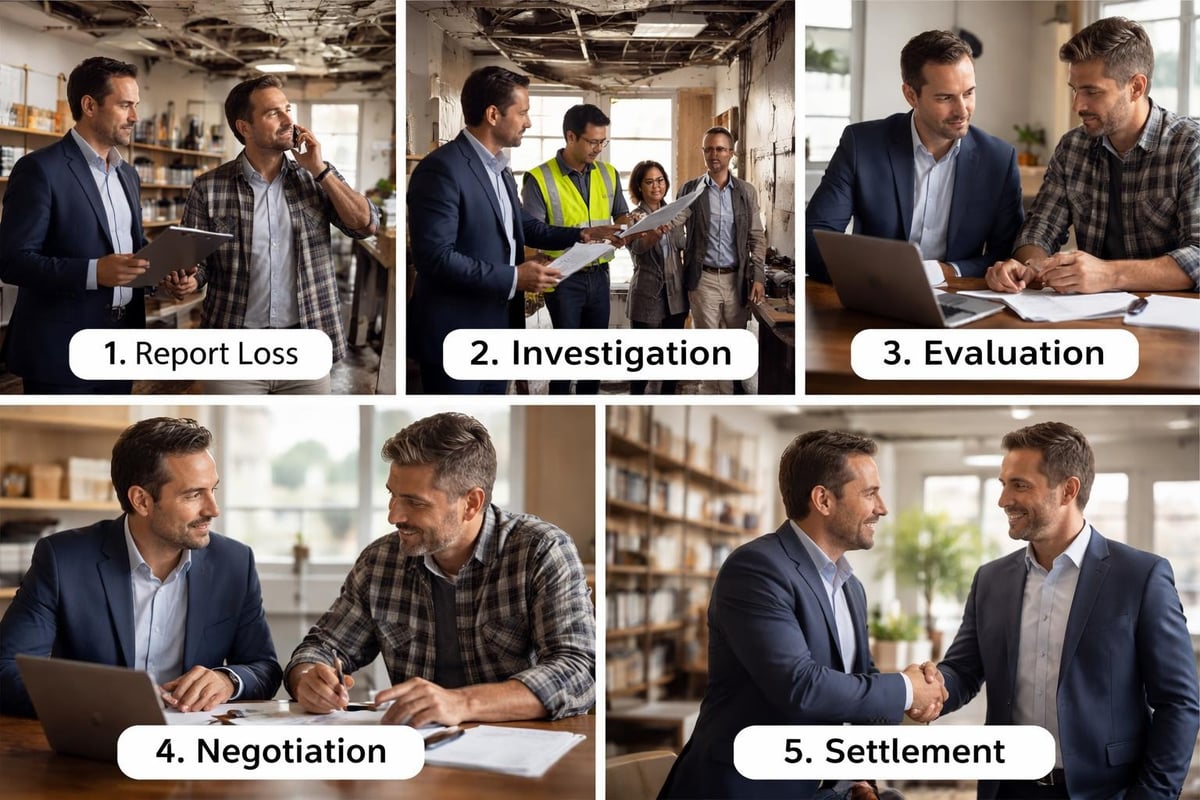 Commercial insurance claim workflow