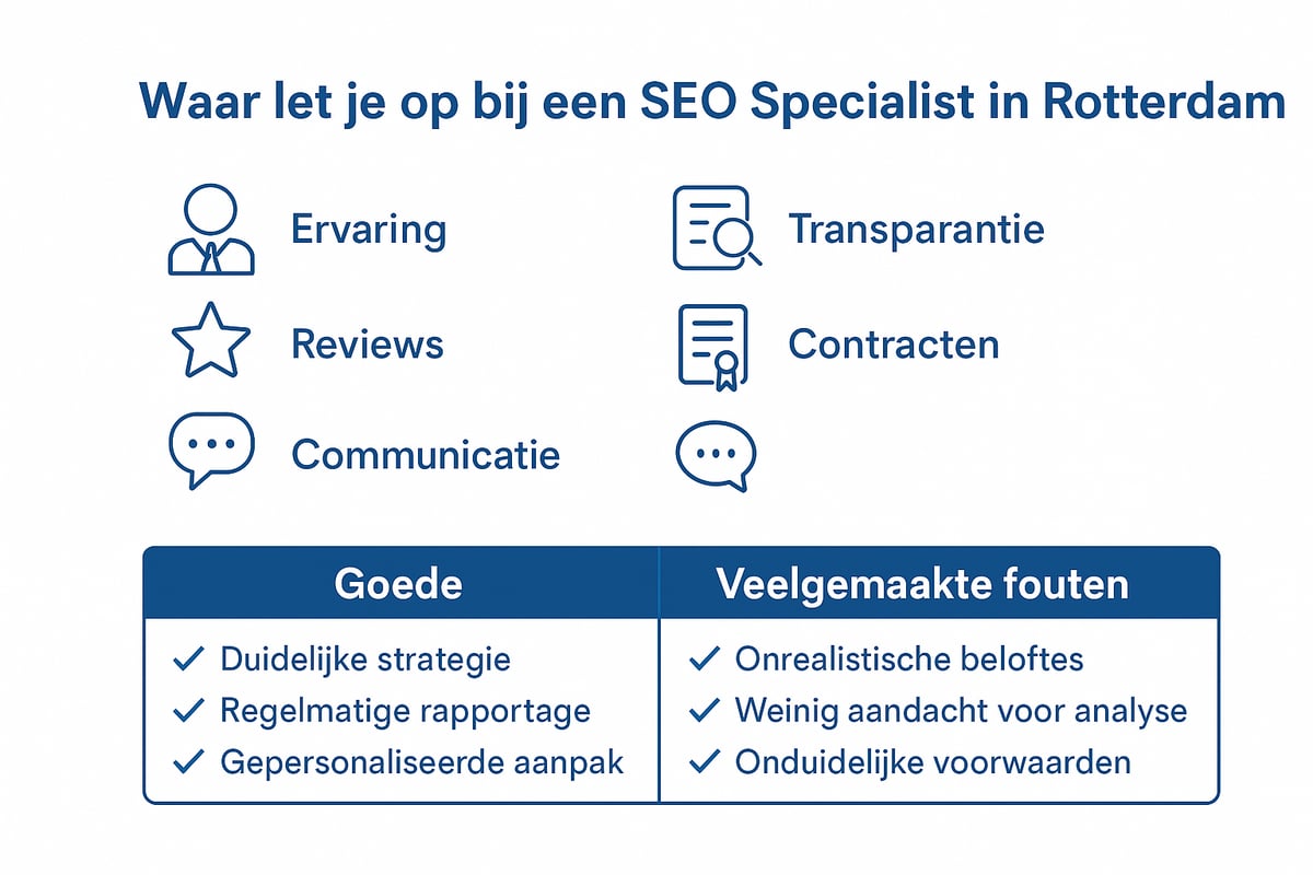 Samenwerken met een SEO Specialist in Rotterdam: Waar Let Je op?