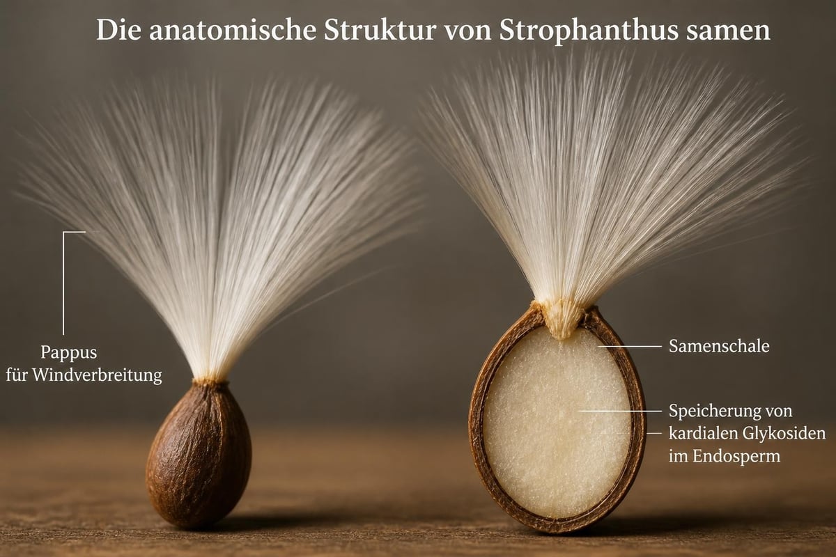 Strophanthus Samenstruktur