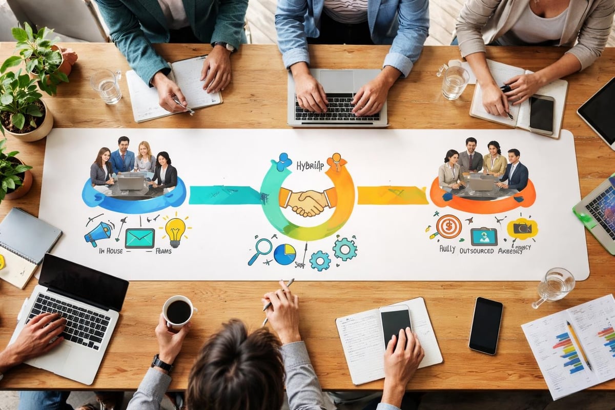 Marketing outsourcing modeller