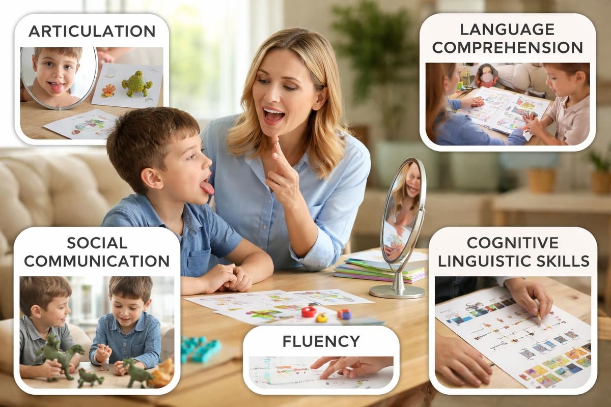 Speech therapy components