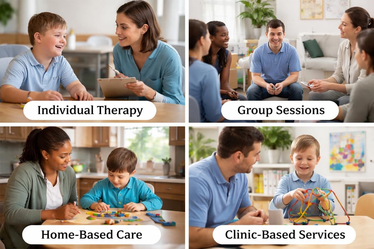 Therapy service delivery comparison