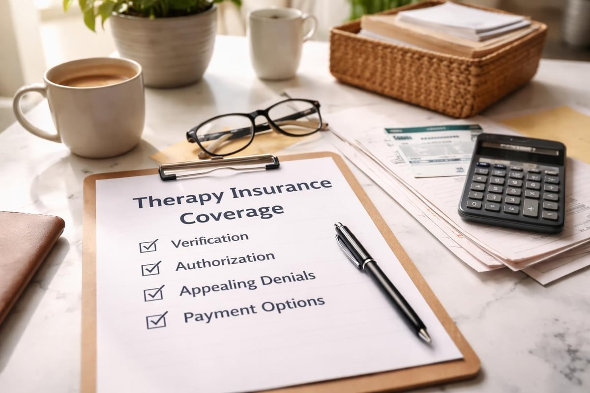 Therapy insurance navigation