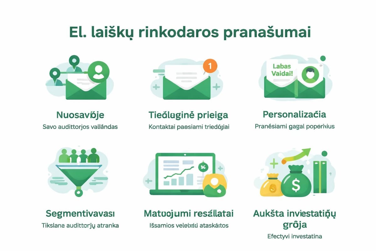 El. laiškų rinkodaros pranašumai