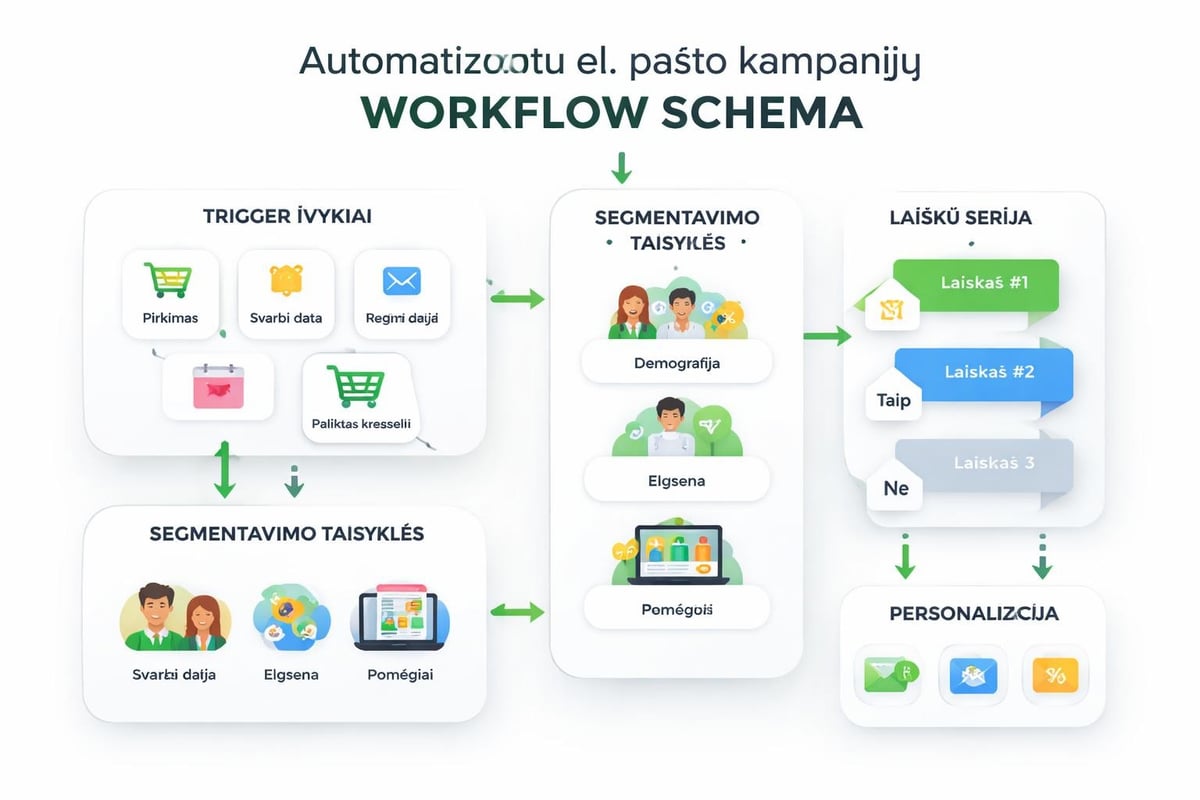 Automatizuotų kampanijų workflow