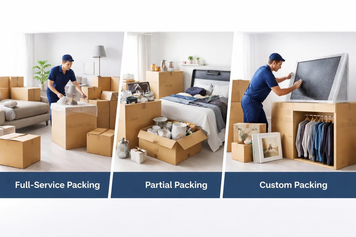 Packing service tiers comparison