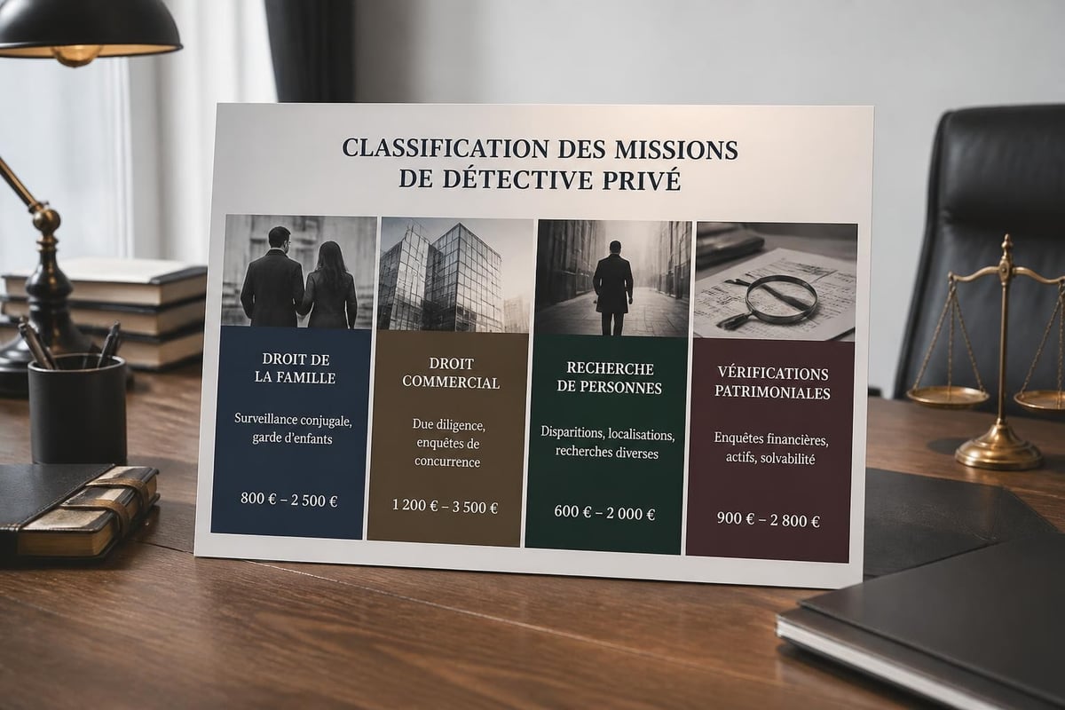 Types missions détective
