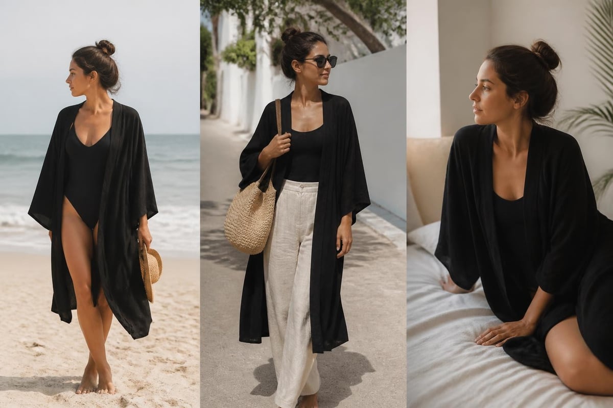 Vielseitigkeit langer Kimonos