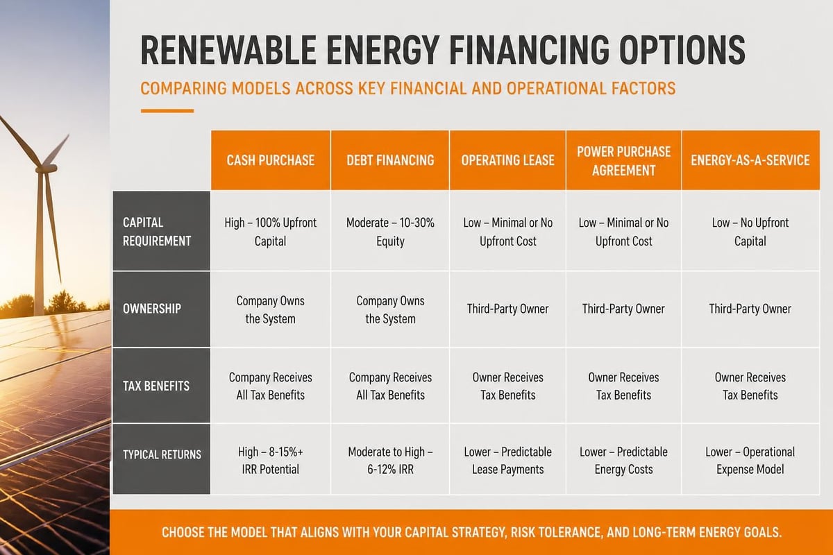 Financial models comparison