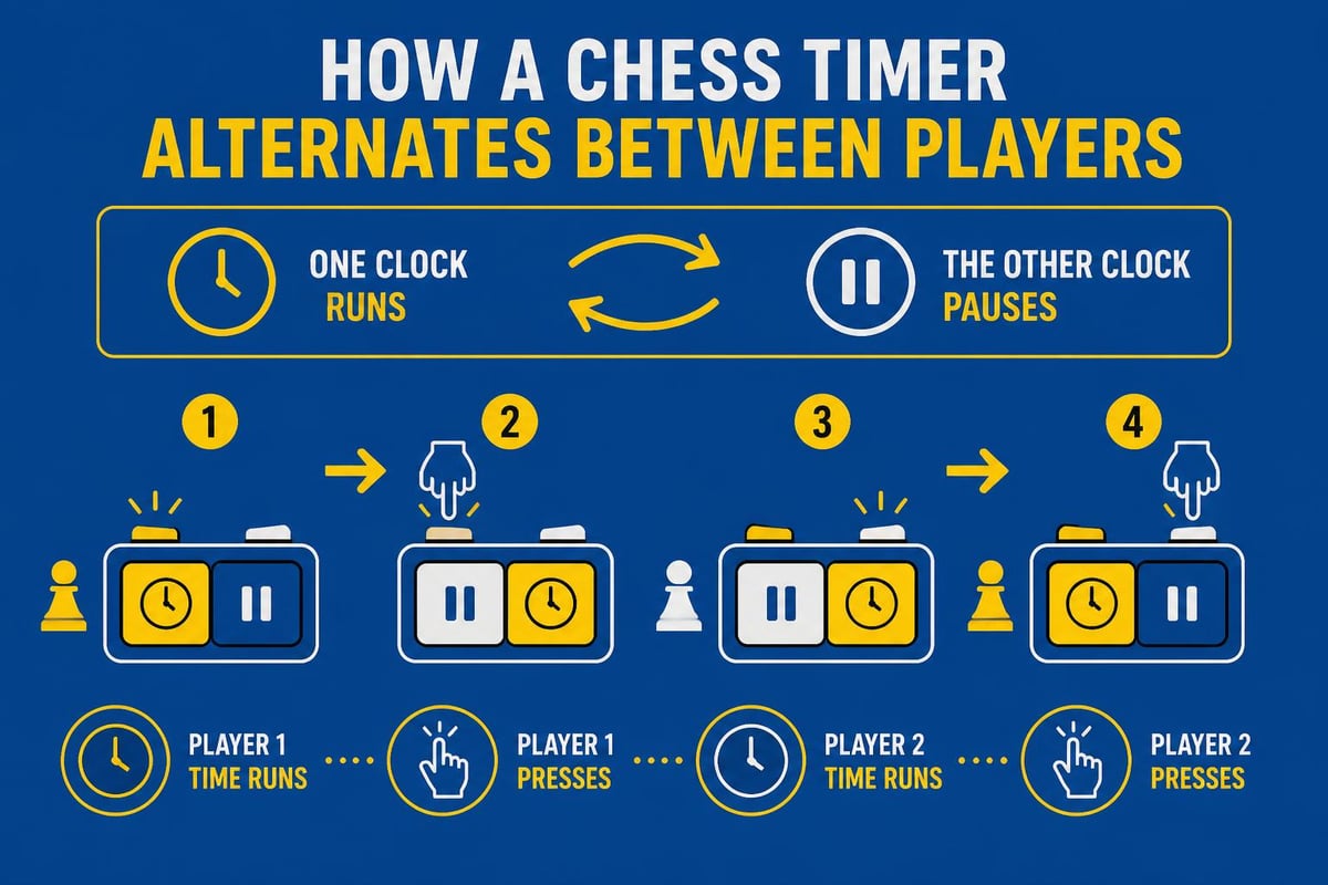 Chess timer mechanism