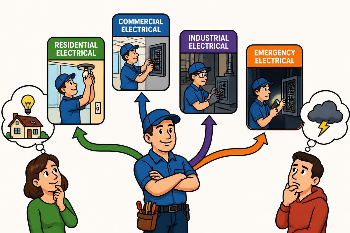 Electrical contractor service categories