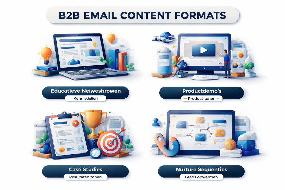 Email content types voor B2B marketing