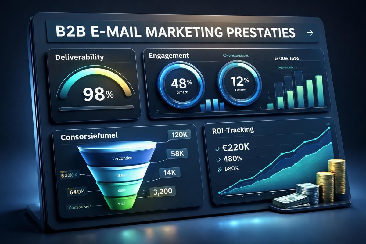 Email marketing metrics dashboard