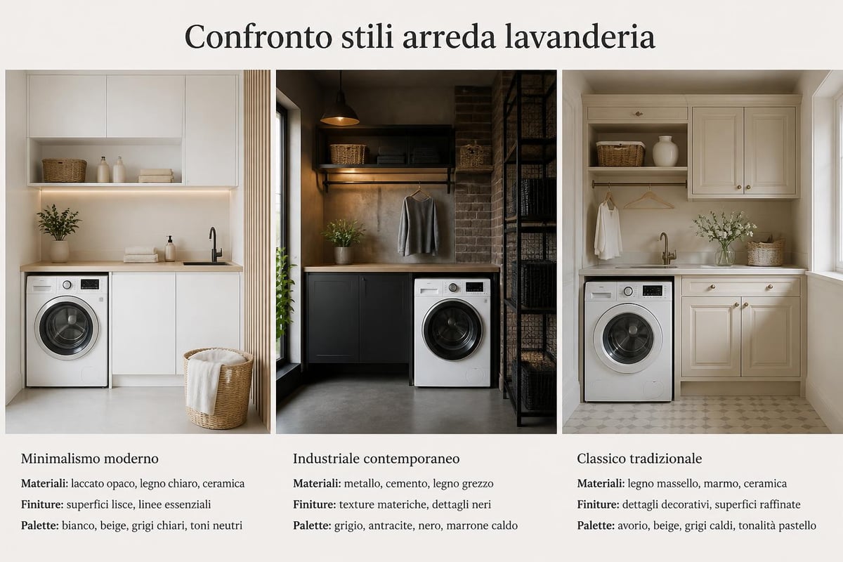 Stili arredamento lavanderia