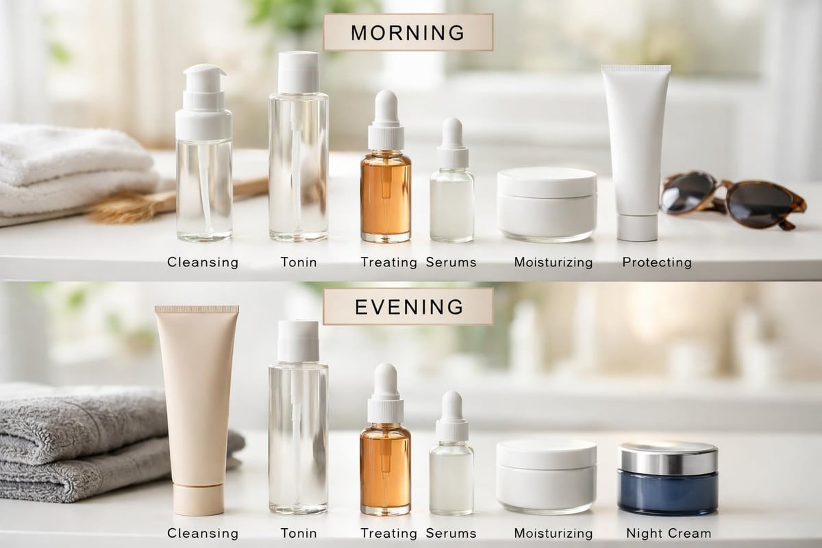 Skincare routine structure