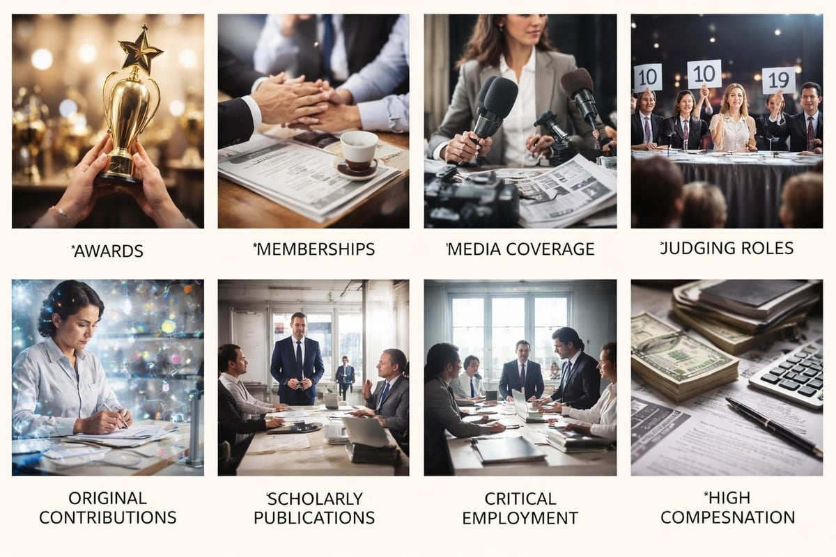 Eight pathways for O-1A qualification