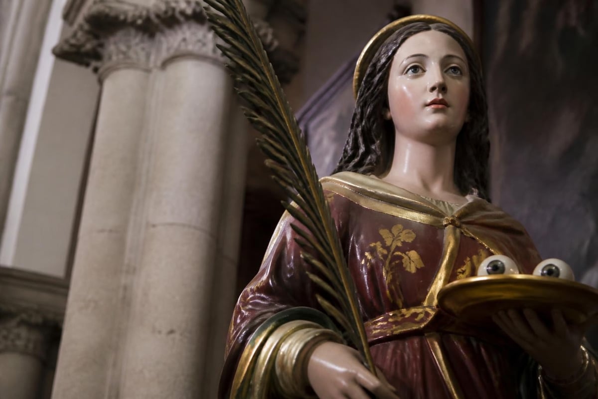 Saint Lucy's patronage of eye health