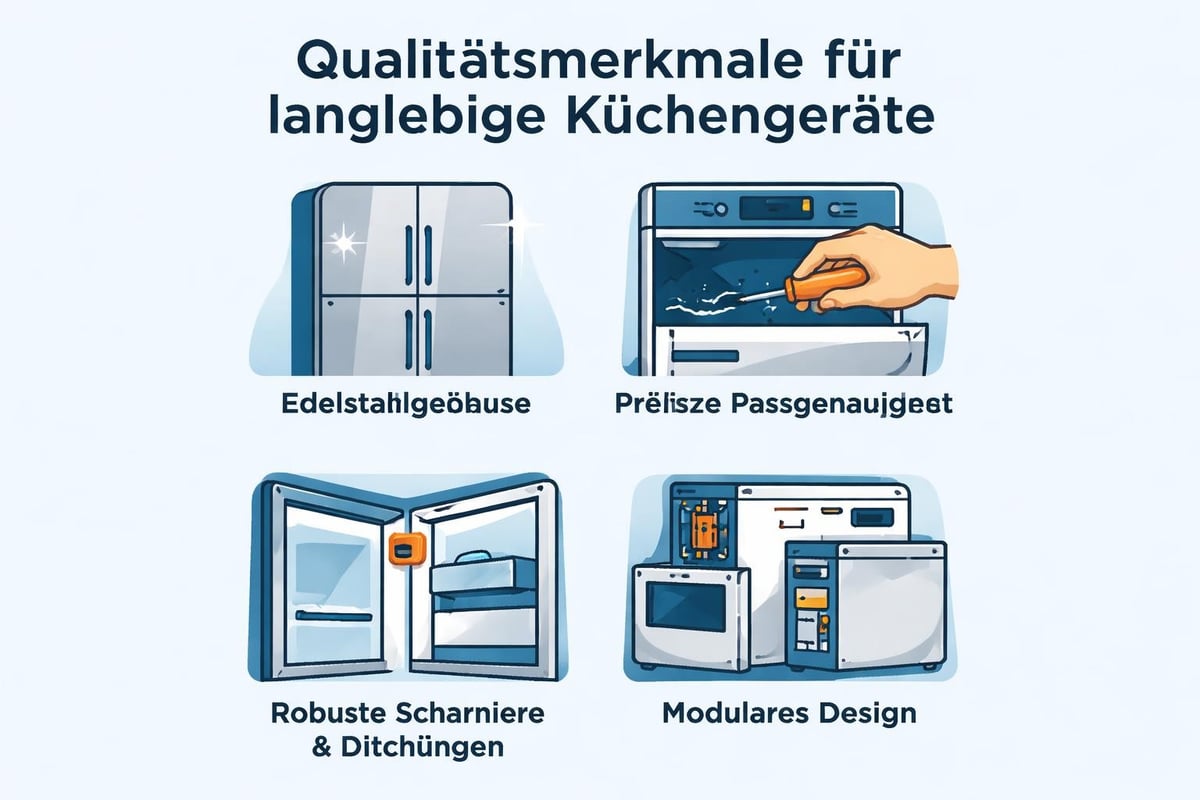 Qualitätsmerkmale langlebiger Küchengeräte