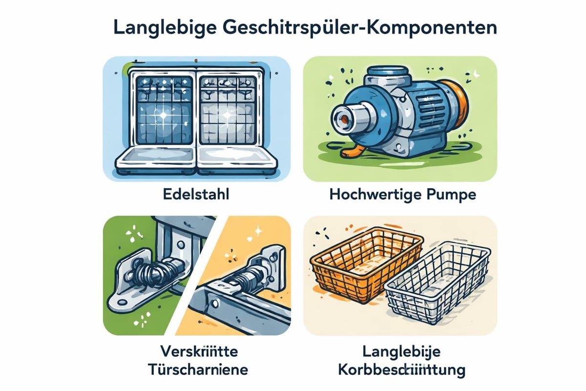 Vergleich Geschirrspüler-Komponenten